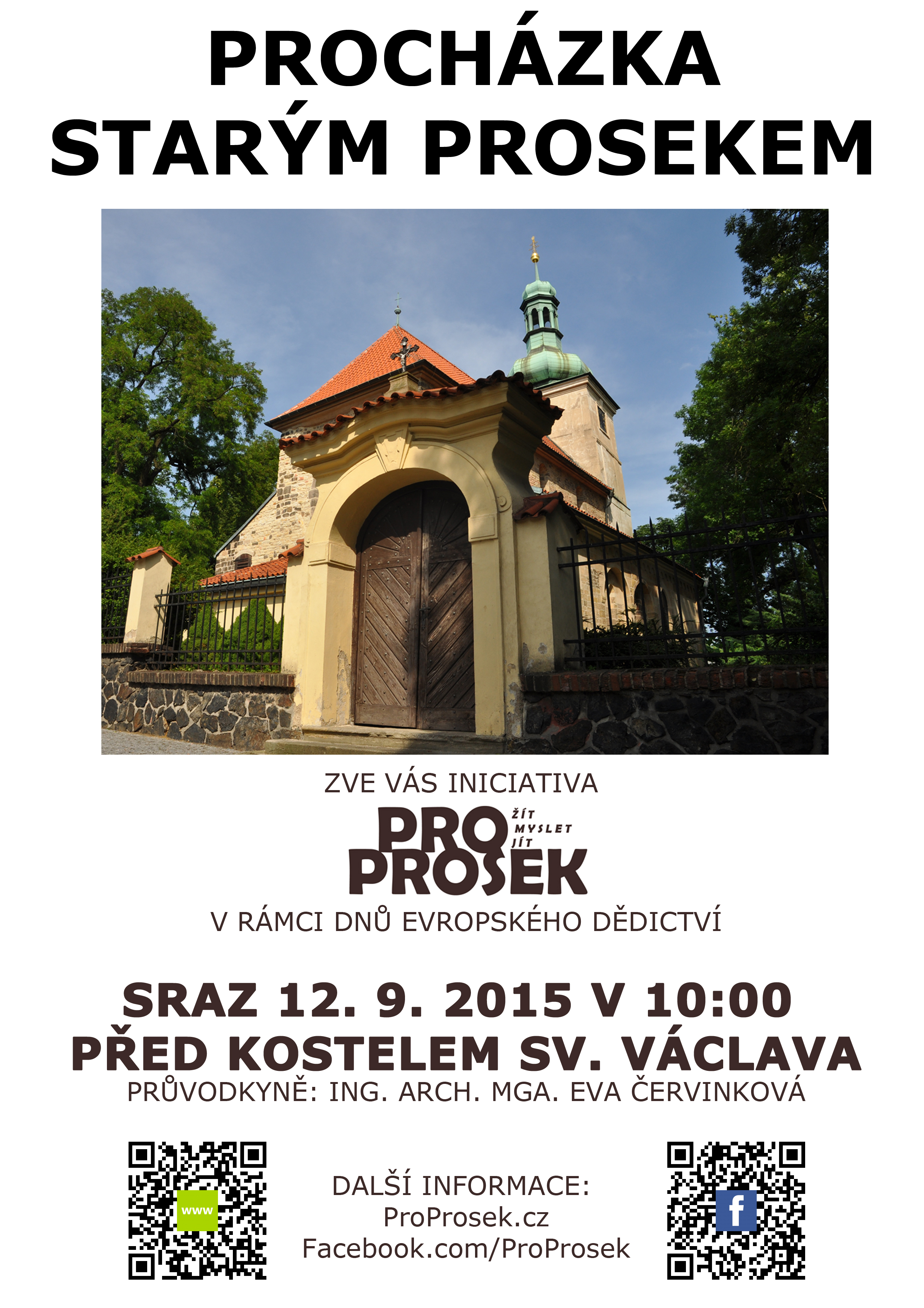 Plakát k Procházce Starým Prosekem