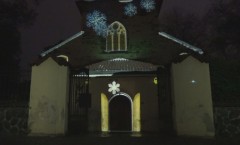 Videomapping na kostele sv. Václava na Proseku